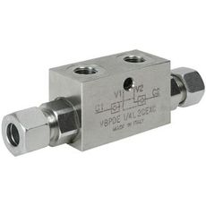 Kompakt låseventil for mindre systemer, maks 20 l/min, lett å installere.