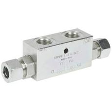 Kraftig dobbelt låseventil for høytrykksystemer, maks 350 bar, pålitelig ytelse.