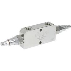 Låseventil 3/8", designet for lav kapasitet og følsom lasthåndtering.