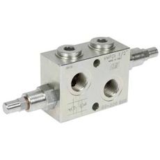 Dobbelt trykkbegrensningsventil for 1/2" - kapasitet fra 80 til 300 bar.