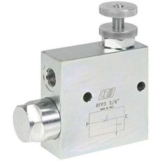 Flowregulatorventil 3/8" som effektivt håndterer opptil 60 l/min.