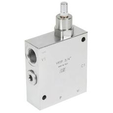 Regenerativ ventil 3/4", maks 95 l/min, utmerket for hydrauliske systemer og maskiner.