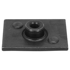 Nedre plate serie 1 for dobbelt klammer, sikker og holdbar løsning.