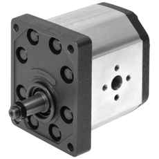 Hydraulikkpumpe 20 Gruppe-3 med flensforbindelse for medurs drift, perfekt for landbruksmaskiner.