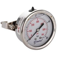 Manometer 40Bar, 63mm, bakre montering, pålitelig for moderate trykk.