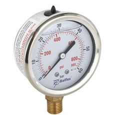 Manometer 60Bar 63mm for bunnmontering med 1/4 BSP-tilkobling.
