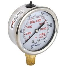 Manometer for opptil 1000 Bar, bunnmontering, nøyaktig trykkmåling.