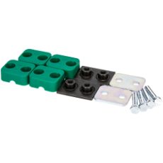 12mm standard rørklemme, pakket i 2 par, ideelt for rørinstallasjoner.