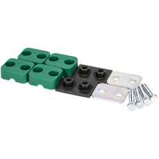 Rørklemme 22mm standardserie, pakket i 2 par, perfekt for rørfester.