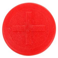 Id farget klipp rød/plus for enkel identifisering og organisering av materiale.