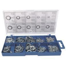 Sortiment av taggskiver, 300 stykker for variert bruk.