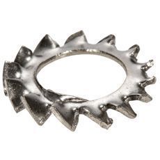 Taggskiver M3 i 50-pakning av rustfritt stål for sikker tilkobling.