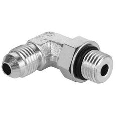 Jic 7/8-7/8 Unf vinkelkobling med 90 graders vinkel, perfekt for hydrauliske tilkoblinger.