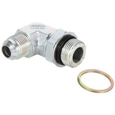 Fleksibel vinklingskobling Jic 1.5/16-M33X2 90 Utv, ideell for hydraulikk.