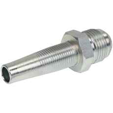 Utskiftbar kobling Jic 7/8-5/8 rett utvendig gjenge, designet for sikker tilkobling.