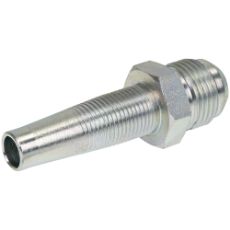 Rett Jic 1.5/6-1 skruekobling med utvendig gjenge for sterk tilkobling.