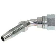 Utskiftbar kobling 45 Jic 9/16-3/8 med innvendig gjenge, sikker og lett anvendbar tilkobling.