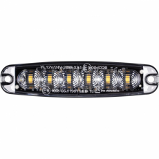 Varsellys LED 6 Strobe Oransje Slim