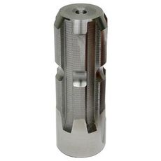 Kompakt splineaksel 1 3/8-6, 100 mm, for effektiv kraftoverføring.