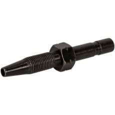 Utskiftbar slangestuss rett, 6 mm, for effektiv og sikker rørtilkobling.