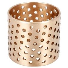 Rødmetall glidelager 60X65X60mm, perforert for økt effektivitet og holdbarhet.