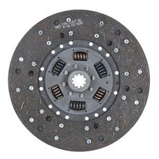 295 mm lamellplate med fjæret C og splineshull Ø 1 1/8 tommer, perfekt for traktorer.