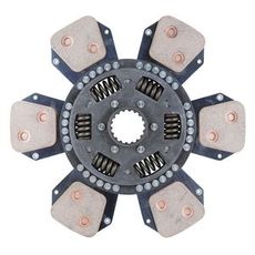 Lamellplate C-6, 350mm, fjærende senter, 18 tenner, for tung bruk.