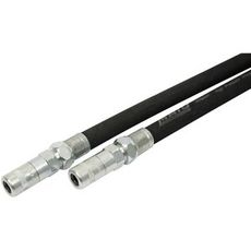 Fettpresse slange i gummi, 750mm lang, perfekt for industrielle smørebehov med stor rekkevidde.