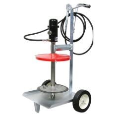 Kraftig trykkluftdrevet fettpumpe, 50Kg kapasitet for store industrielle smøringer.