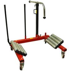 Robust dekkvogn fra Meganex som rommer opptil 1,5 tonn for enkel håndtering av dekk.