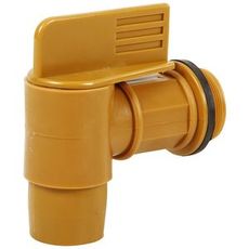 Plasttrommelkran 2", lett og holdbar, perfekt for håndtering av væsker.