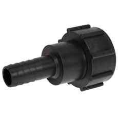 Ibc Adapter med S60X6 gjenger, 1 tomme, for enkel kobling.