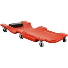 Montørvogn i plast med 1000mm lengde, ideell for transport av verktøy og utstyr.