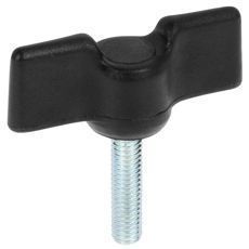 M8x25 vingeskrue med diameter 47mm, 2 stykker, ideelle for festebruk.