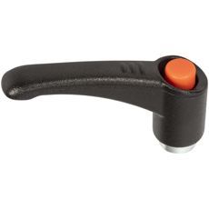 Justerbart håndtak i metall, størrelse M10x78 mm, perfekt for sikre grep og justering.