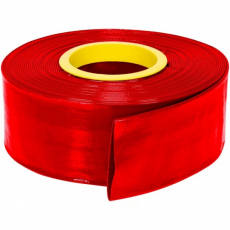 Avløpsslange Flat HD Ø 76 mm PVC 8 bar Rød