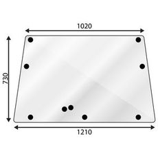 Mørk bakrute til MF 600-serien, designet for å gi både stil og funksjonalitet.