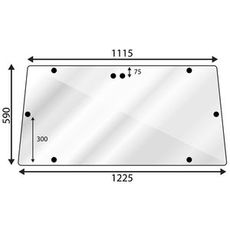 Bakrute til MF 300 Serie Hi-Line, designet for optimal synlighet og holdbarhet i tøffe miljøer.