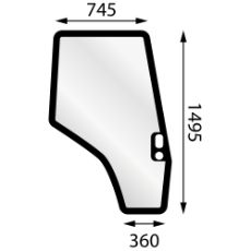 Dørrute Mf Venstre for traktorer 4200 4300, høy kvalitet og passform.