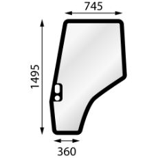 Dørrute Mf Høy til traktor 4200 4300, perfekt passform og holdbarhet.