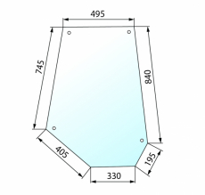 Dørrute for MF 600-Serie, perfekte passform og langvarig kvalitet.