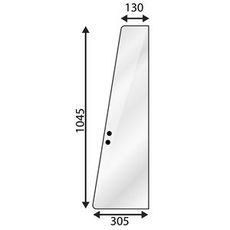 Front dørrute for MF 3000 Serie, gir utmerket sikt og holdbarhet.