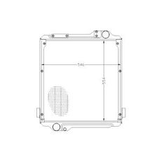Radiator Mf 3808158M3, utviklet for å levere høy kjøleytelse til din traktor.