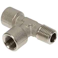 Messing T-tilkobling 1/2 tommer for fleksibel tilkobling.