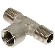 T-Kobling 1/2 Utv-Utv-Innv i messing, perfekt for tilkoblinger.