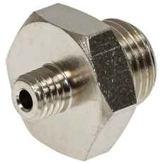 Adapter M5-1/8, utv-utv i messing, perfekt for landbruksmaskiner.