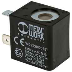 220V solenoid, kompakte dimensjoner for bruk i landbruk og industri.