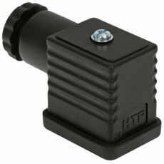 Pluggkontakt 15 mm Std svart DIN43650 C