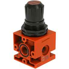 Pneumatisk regulator 1/4, justerbar 0-12 Bar, perfekt for trykkontroll.