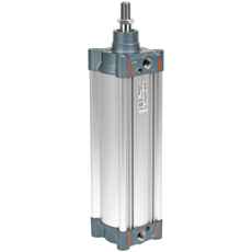 Pneumatisk sylinder 100x250mm, perfekt for umiddelbar og effektiv kraftoverføring.